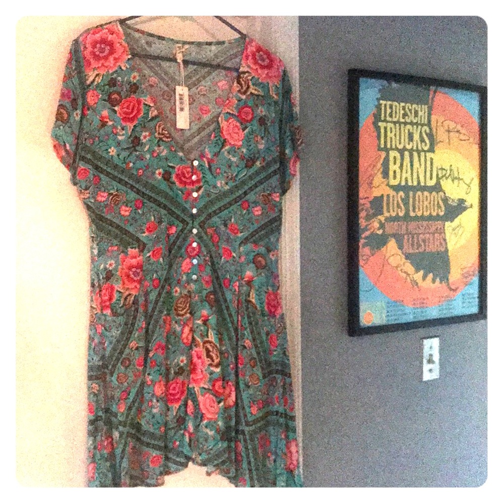Spell Turquoise Babushka Short Sleeved Playdress